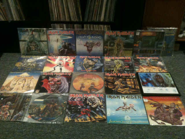My Iron Maiden Vinyl as at 9/12/12